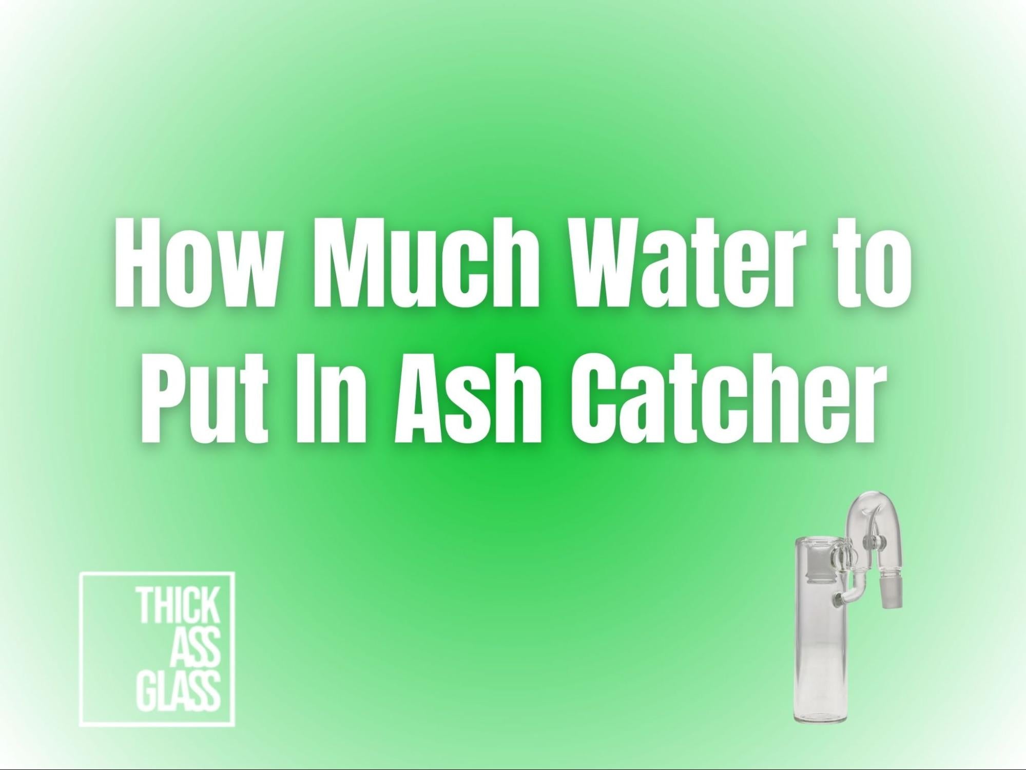 how-much-water-to-put-in-ash-catcher