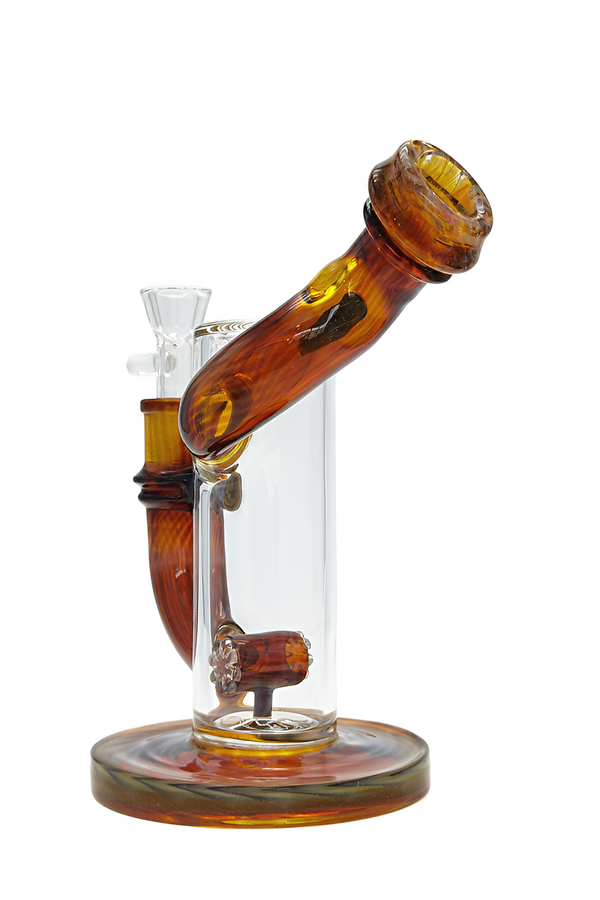 昭和レトロ　HEAD STRONG BONZE ガラスボトル 8 Hammer Head Perc Side Car Dab Rig Bong 50x7MM - Thick Ass Glass