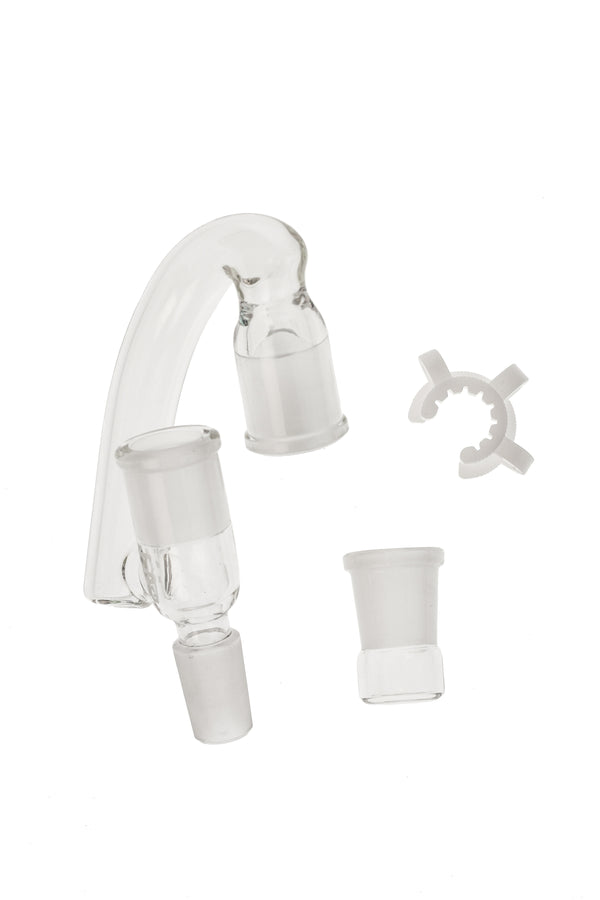 18mm Female To 18mm Male Glass Drop Down Reclaim Jar With Removable Base – Made In USA By Subconscious Design
