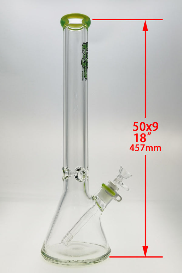 5 CLEAR mini BEAKER BONG with carb Tobacco Hookah Water Pipe Glass FREE  SCREENS