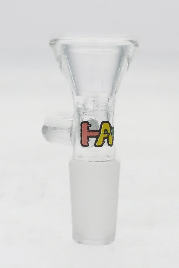 Glass Screen Bowl with Handle  Order a 14-18 mm. Glass Bowl with Built in  Screen from Thick Ass Glass